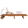vidaXL 2 Piece Sunlounger Set with Table Solid Wood Acacia