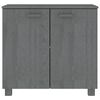 vidaXL Sideboard HAMAR Dark Grey 85x35x80 cm Solid Wood Pine