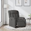 vidaXL Electric Recliner Chair Dark Grey Fabric
