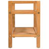 vidaXL Shoe Rack with 2 Shelves 50x27x40 cm Solid Oak Wood