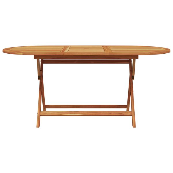 vidaXL Garden Dining Set Folding 7 pcs Black Solid Acacia Wood