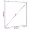 vidaXL Projection Screen Wall-Hanging 89 Inch 1:1