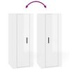 vidaXL Wall Mounted TV Cabinet High Gloss White 40x34,5x100 cm