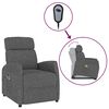 vidaXL Stand up Massage Chair Dark Grey Fabric