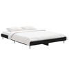 vidaXL Bed Frame without Mattress Black 135x190 cm Double Engineered Wood