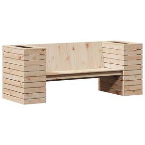 vidaXL Planter Bench 167.5x60x65 cm Solid Wood Pine