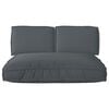 vidaXL Pallet Cushion Set 3 pcs Anthracite 120 x 80 x 12 cm
