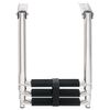 vidaXL Folding Boarding Ladder 3-step Stainless Steel