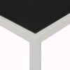 vidaXL Garden Table Black 220x90x74.5 cm Steel
