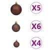 vidaXL Slim Artificial Pre-lit Christmas Tree with Ball Set Green 180 cm