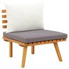 vidaXL 6 Piece Garden Lounge Set with Cushions Solid Wood Acacia