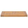 vidaXL Square Table Top 40x40x2.5 cm Solid Wood Teak