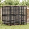 vidaXL Outdoor Dog Kennel Steel 3.69 m&sup2;