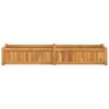 vidaXL Raised Bed 150x30x25 cm Solid Wood Teak