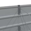 vidaXL Planter Light Grey 160 x 40 x 75 cm Steel