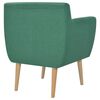 vidaXL Armchair Green Fabric