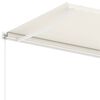 vidaXL Freestanding Manual Retractable Awning 350x250 cm Cream