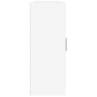 vidaXL Wall Cabinet High Gloss White 69.5x32.5x90 cm Engineered Wood