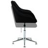 vidaXL Swivel Office Chair Black Fabric