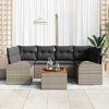 vidaXL Garden Sofa Set 7 pcs Grey