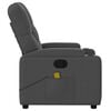 vidaXL Massage Recliner Chair Dark Grey Fabric
