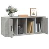 vidaXL TV Cabinet Concrete Grey 100x35x40 cm Engineered Wood