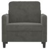 vidaXL Sofa Chair Dark Grey 60 cm Velvet