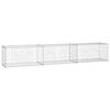 vidaXL Gabion Wall with Covers Galvanised Steel 300x50x50 cm