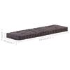 vidaXL Pallet Floor Cushions 2 pcs Cotton Anthracite