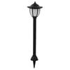 vidaXL Outdoor Solar Lamps 3 pcs LED Black