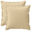 vidaXL Cushion with Pillow HOUTEN 2 pcs Beige Polyester