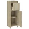 vidaXL Bathroom Cabinet Sonoma Oak 30x30x95 cm Engineered Wood