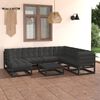vidaXL 8 Piece Garden Lounge Set with Cushions Solid Pinewood