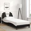 vidaXL Bed Frame "Viana" without Mattress Black and White 90x190 cm Faux Leather