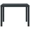 vidaXL Garden Table Anthracite 100 x 100 x 73 cm Poly Rattan