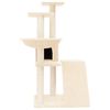 vidaXL Cat Tree with Sisal Scratching Posts Cream 94 cm