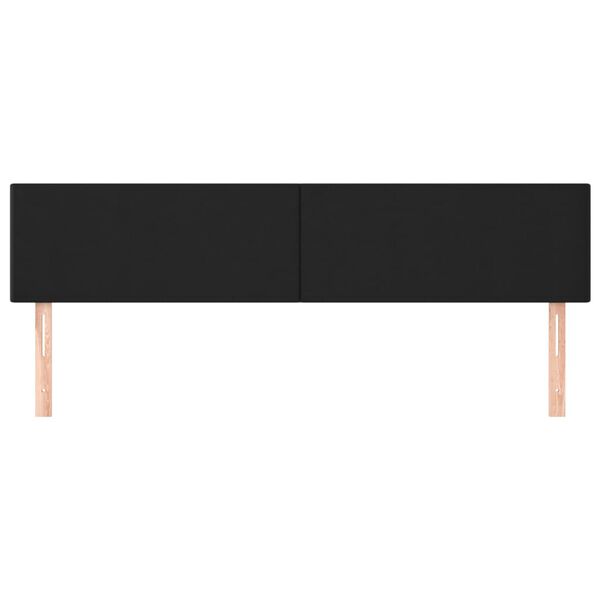vidaXL Headboards 2 pcs Black 80 cm Faux Leather