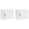 vidaXL Wall Cabinet LUCCA 2 pcs White Engineered Wood