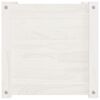 vidaXL Garden Planter White 40x40x40 cm Solid Pinewood