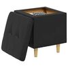 vidaXL Storage Ottoman with Cushion Black 40 x 40 x 45 cm Faux leather