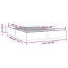vidaXL Bed Frame without Mattress White Solid Wood 150x200 cm King Size King Size