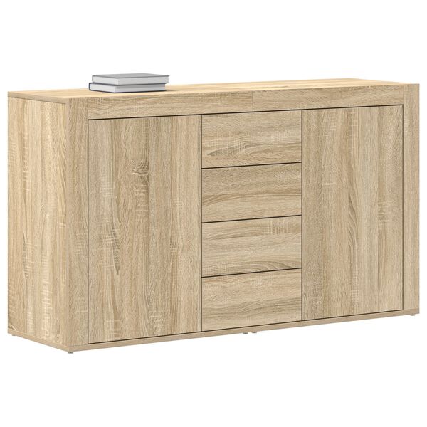 vidaXL Sideboard Sonoma Oak 120 x 36 x 69 cm Engineered Wood