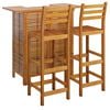 vidaXL 3 Piece Garden Bar Set Solid Wood Acacia