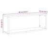 vidaXL Wall Cube Shelf 4 pcs High Gloss White 60x15x23 cm Engineered Wood