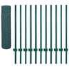 vidaXL Wire Mesh Fence with Posts Steel 25x0.5 m Green