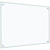 vidaXL Kitchen Backsplashes 2 pcs Transparent 80x60 cm Tempered Glass