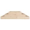 vidaXL Planter 110x110x27 cm Solid Wood Pine