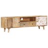 vidaXL TV Cabinet 140x30x40 cm Solid Mango Wood