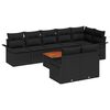 vidaXL Garden Sofa Set with Cushion with Storage Manual 9 pcs Black