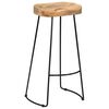 vidaXL Gavin Bar Stools 2 pcs Solid Mango Wood